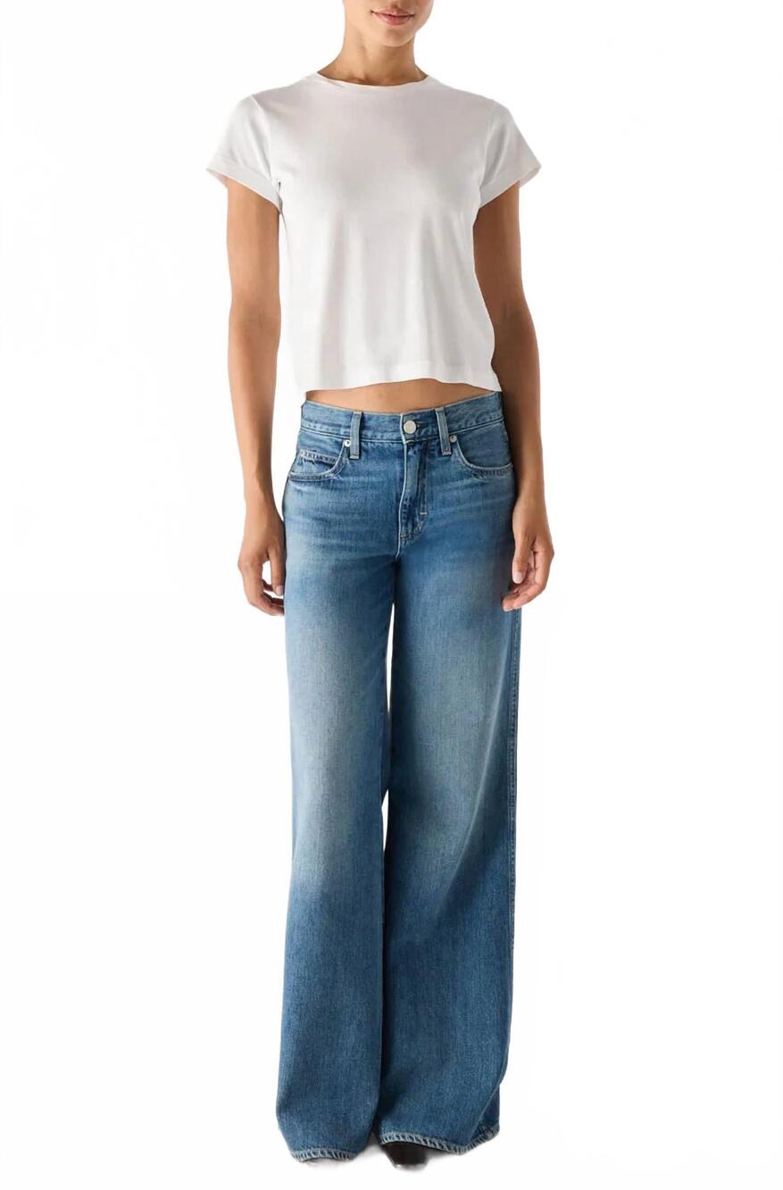 NEW AMO regina low rise jeans in ethereal